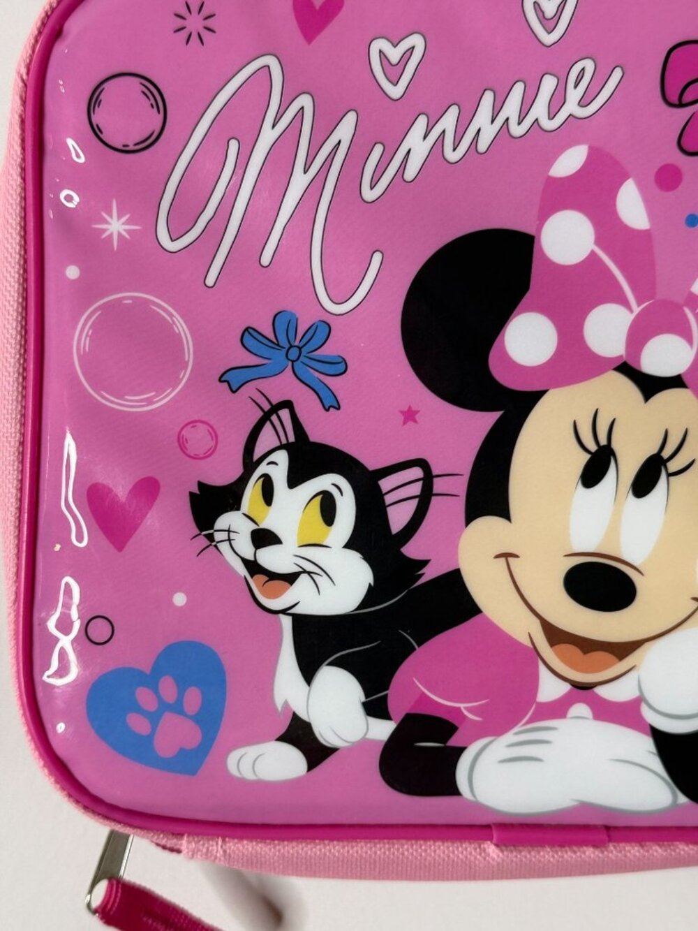 Disney Minnie Mouse Figaro Lunch Bag Kids Pink Lunch Box NWT - Picture 2 of 8